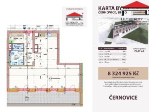 Prodej bytu 3+kk, Brno, Charbulova, 60 m2