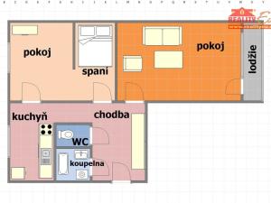 Pronájem bytu 2+1, Nové Město nad Metují, Nad Stadionem, 62 m2