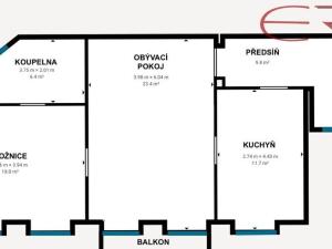 Pronájem bytu 2+1, Jablonec nad Nisou, Lidická, 70 m2