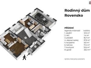 Prodej rodinného domu, Rovensko pod Troskami, Hrabalka, 170 m2
