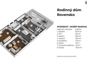 Prodej rodinného domu, Rovensko pod Troskami, Hrabalka, 170 m2