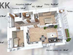 Prodej bytu 3+kk, Praha - Záběhlice, Práčská, 91 m2