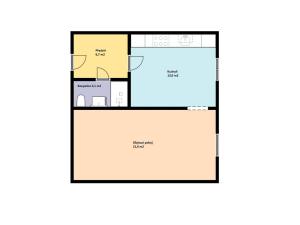 Pronájem bytu 1+1, Praha - Karlín, Křižíkova, 44 m2