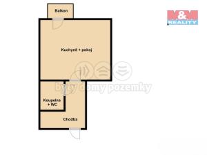 Pronájem bytu 1+kk, Jindřichův Hradec - Jindřichův Hradec I, nám. Míru, 25 m2