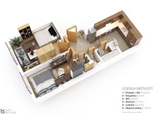 Prodej bytu 2+kk, Praha - Libeň, Čihákova, 46 m2