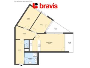 Pronájem bytu 3+kk, Brno - Staré Brno, Soukenická, 98 m2