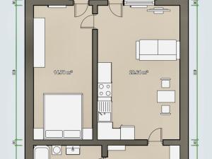 Pronájem bytu 2+kk, Hostivice, Ječná, 48 m2