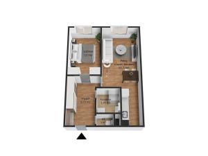 Prodej bytu 2+kk, Praha - Kamýk, Cuřínova, 41 m2