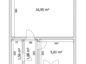 Pronájem bytu 1+1, Brno, Gallašova, 26 m2