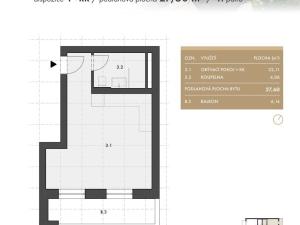 Prodej bytu 1+kk, Brno - Husovice, Rotalova, 28 m2