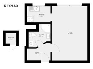 Prodej bytu 1+kk, Praha - Háje, Hekrova, 31 m2