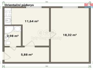 Pronájem bytu 1+1, Praha - Libeň, Světova, 40 m2
