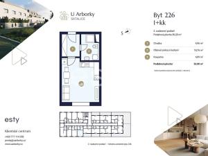 Prodej bytu 1+kk, Praha - Satalice, Za Novákovou zahradou, 30 m2