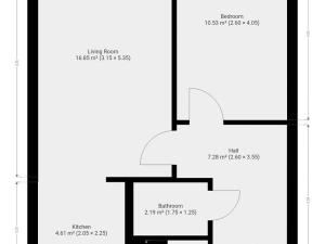 Pronájem bytu 2+kk, Praha - Petrovice, Jakobiho, 42 m2