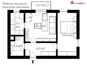 Prodej bytu 2+kk, České Budějovice - České Budějovice 2, Spojovací, 47 m2