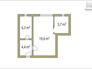 Prodej bytu 1+kk, Dolní Kounice, Masarykovo náměstí, 39 m2