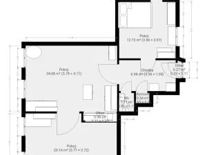 Pronájem bytu 3+kk, Brno - Staré Brno, Bezručova, 85 m2