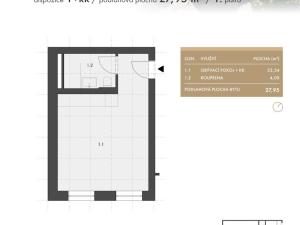 Prodej bytu 1+kk, Brno - Husovice, Rotalova, 28 m2