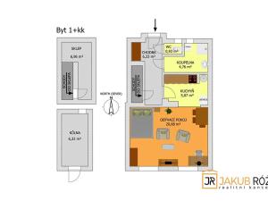 Prodej bytu 1+kk, Rudník, 40 m2