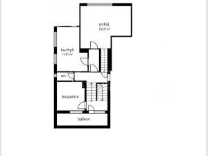 Pronájem bytu 2+kk, Praha - Prosek, Poleradská, 40 m2