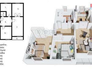 Prodej bytu 3+1, Jičín - Nové Město, Na jihu, 87 m2