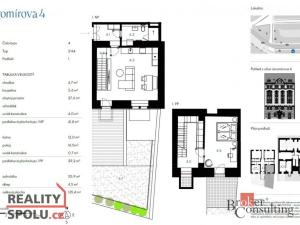 Prodej bytu 2+kk, Praha - Nusle, Jaromírova, 71 m2