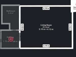 Pronájem bytu 1+kk, Praha - Hlubočepy, Kabátové, 34 m2