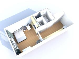 Pronájem bytu 1+kk, Praha - Braník, Nad lesním divadlem, 29 m2