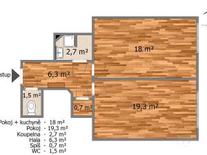 Prodej bytu 2+kk, Praha - Břevnov, U kaštanu, 51 m2