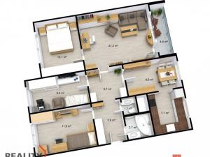 Pronájem bytu 5+kk, Jablonec nad Nisou - Mšeno nad Nisou, Josefa Hory, 86 m2