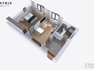 Prodej bytu 2+kk, Králův Dvůr, náměstí Míru, 55 m2