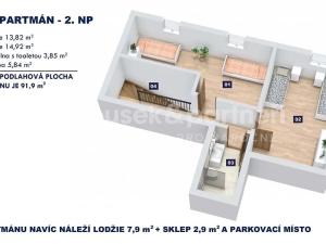 Prodej bytu 4+kk, Vrchlabí, Horská, 91 m2