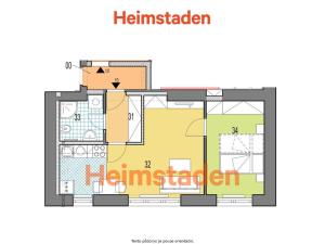 Pronájem bytu 2+kk, Havířov - Šumbark, Klimšova, 38 m2