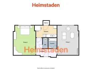 Pronájem bytu 2+1, Ostrava - Muglinov, Olešní, 50 m2