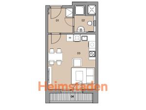 Pronájem bytu 1+kk, Plzeň - Jižní Předměstí, Magisterská, 29 m2