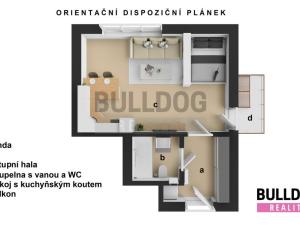Prodej bytu 1+kk, Libčice nad Vltavou, Pod Hliníkem, 33 m2