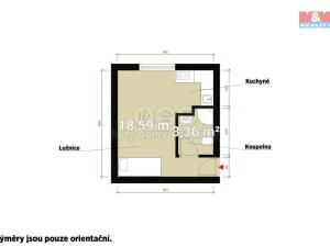 Pronájem bytu 1+kk, Plzeň - Jižní Předměstí, Čechova, 21 m2