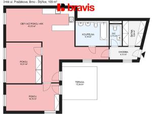 Prodej bytu 3+kk, Brno - Štýřice, Pražákova, 96 m2