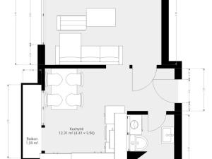 Pronájem bytu 1+1, Brno - Komín, Olbrachtovo náměstí, 32 m2