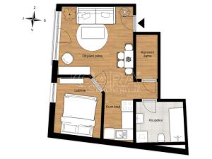 Pronájem bytu 2+kk, Praha - Michle, Pod Stárkou, 45 m2