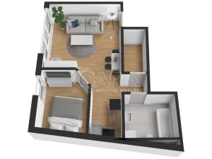 Pronájem bytu 2+kk, Praha - Michle, Pod Stárkou, 45 m2