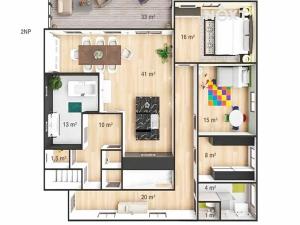 Pronájem bytu 4+kk, Boršov nad Vltavou, Poříčská, 133 m2