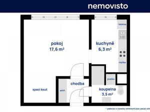 Pronájem bytu 1+1, Ostrava, Aloise Gavlase, 33 m2