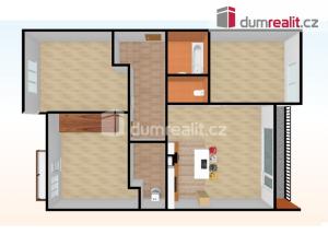 Pronájem bytu 4+kk, Praha - Kobylisy, Na hlinách, 96 m2