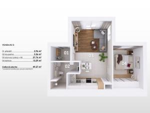 Prodej bytu 2+kk, Morašice, 49 m2