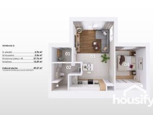 Prodej bytu 2+kk, Morašice, 49 m2