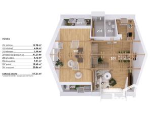 Prodej bytu 4+kk, Hodonice, 119 m2