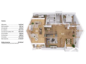 Prodej bytu 5+kk, Hodonice, 156 m2