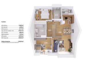 Prodej bytu 4+kk, Hodonice, 113 m2