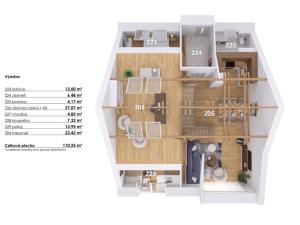 Prodej bytu 4+kk, Hodonice, 113 m2